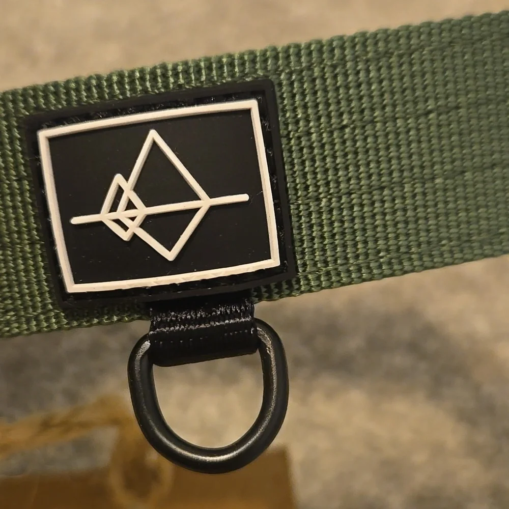 ROAM Green and Black Belt Durable Nylon Dog Collar
